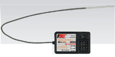 Flysky 2.4Ghz 3 Channel Receiver - Compatible with GT2B, GT3B, GT3C Transmitters