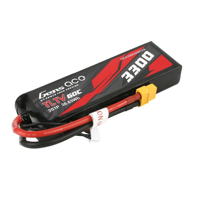 Gens Ace - 1104 - 3300mAh 11.1V 60C LiPo Battery - XT60 Plug 137x43x22mm