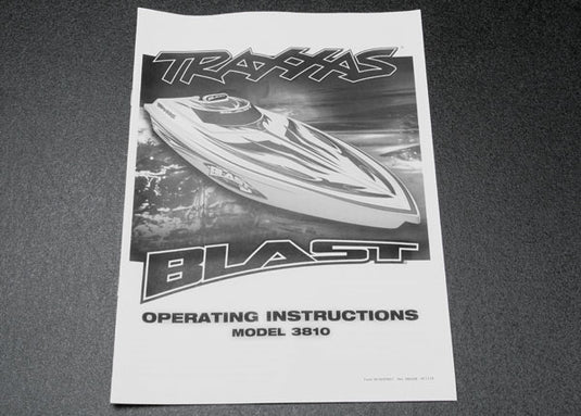Traxxas Owner's Manual, Blast