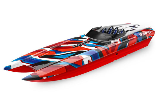 Traxxas DCB M41 Widebody 40" Catamaran High Performance Race Boat RedR with TQi 2.4GHz Radio & TSM - No battery or Charger