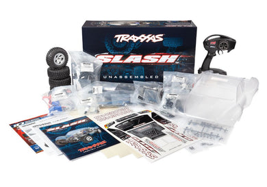Traxxas Slash Assembly Kit: 1/10 Scale 2wd Short Course Racing Truck. Ready-To-Race With TQ 2.4GHZ Radio System XL-5 ESC (FWD/REV), and Clear Body. Requires: Battery And Charger