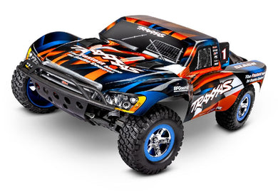 Traxxas Slash 1/10 2WD Short Course Racing Truck RTR with TQ 2.4GHz Radio System, XL-5 ESC (Fwd/Rev) Includes 7-Cell NiMH 3000mAh Traxxas Battery and 4-amp USB-C Charger w/ iD - Orange