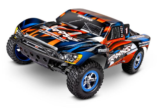Traxxas Slash 1/10 2WD Short Course Racing Truck RTR with TQ 2.4GHz Radio System, XL-5 ESC (Fwd/Rev) Includes 7-Cell NiMH 3000mAh Traxxas Battery and 4-amp USB-C Charger w/ iD - Orange