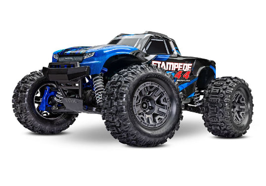 Traxxas Stampede 1/10 4X4 Brushless Monster Truck RTR with TQ 2.4GHz Radio System and BL-2s ESC (Fwd/Rev)Requires Battery and Charger - Blue