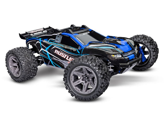 Traxxas Rustler 1/10 4X4 Brushless Stadium Truck RTR with TQ 2.4GHz Radio System and BL-2s ESC (Fwd/Rev)Requires Battery and Charger - Blue