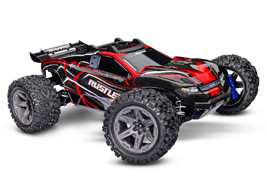 Traxxas Rustler 1/10 4X4 Brushless Stadium Truck RTR with TQ 2.4GHz Radio System and BL-2s ESC (Fwd/Rev)Requires Battery and Charger - Red