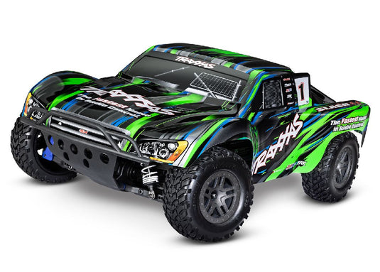 Traxxas Slash 1/10 4X4 Brushless Electric Short Course Truck RTR with TQ 2.4GHz Radio System, BL-2S ESC (Fwd/Rev) Requires Battery and Charger - Green