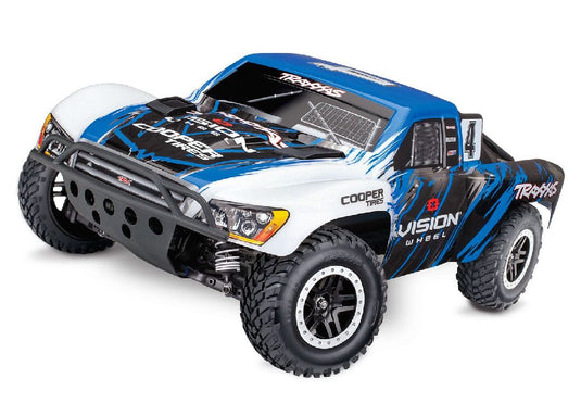 Traxxas Slash 4X4 VXL 1/10 Scale 4WD Electric Short Course Truck with TQiâ„¢ Traxxas Linkâ„¢ Enabled 2.4GHz Radio System & Traxxas Stability Management (TSM)Â® - Vision