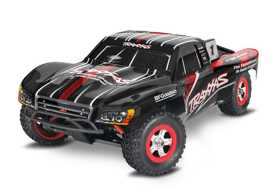 Traxxas Slash 1/16 4X4 Short Course Racing Truck. RTR with TQ 2.4GHz Radio System, XL-2.5 ESC (Fwd/Rev) Includes 6-Cell NiMH Traxxas Battery and 2-amp USB-C Charger w/ iD - Black