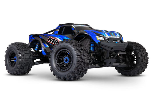 Traxxas Maxx 4S V2 - 1/10 Scale 4WD Brushless Monster Truck w/ WideMaxx Kit - Blue