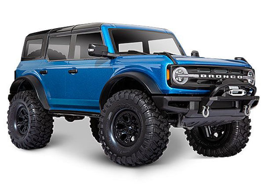Traxxas TRX-4 Scale and Trail 2021 Ford Bronco 1/10 Crawler, XL-5 HV, Titan 12T - Velocity Blue