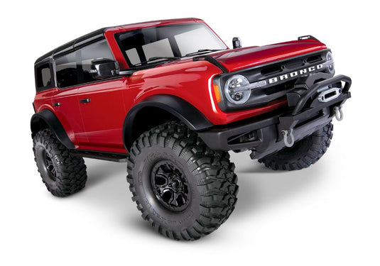Traxxas TRX-4 Scale and Trail 2021 Ford Bronco 1/10 Crawler, XL-5 HV, Titan 12T - Red