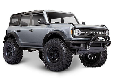 Traxxas TRX-4 Scale and Trail 2021 Ford Bronco 1/10 Crawler, XL-5 HV, Titan 12T - Iconic Silver