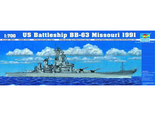 Trumpeter 1/700 U.S. Battleship BB-63 Missouri 1991