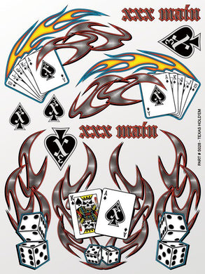 XXX Main Racing Texas Hold'em Sticker Sheet
