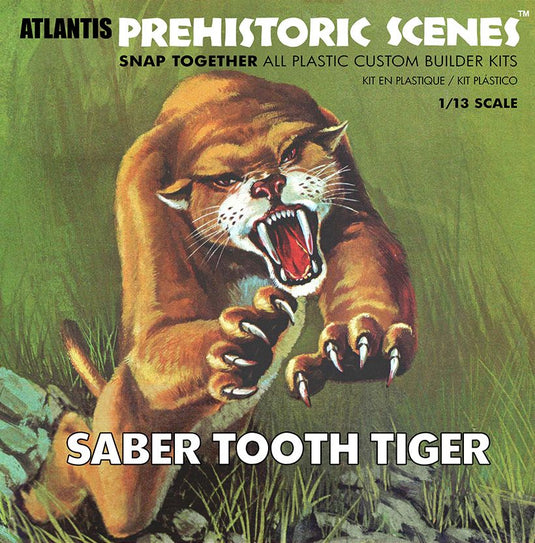 Atlantis 1/13 Prehistoric Scenes Saber Tooth Tiger
