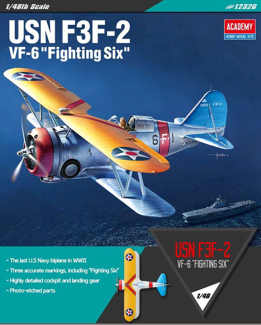 Academy 1/48 USN F3F-2 VF-6 