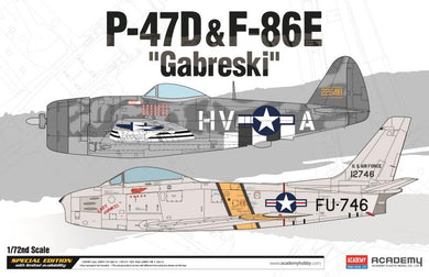 Academy 1/72 P-47D & F-86E 