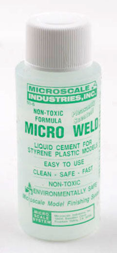 MicroScale Industries Micro Weld - Liquid Cement for Styrene Plastic Models - MI-6