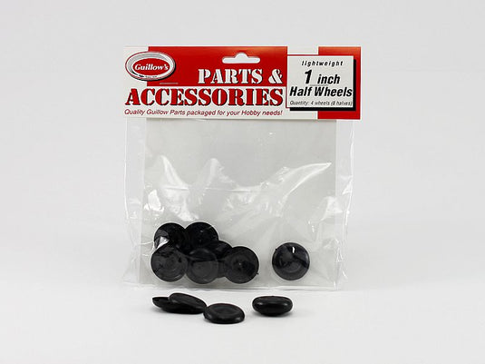 Guillow's 1" Plastic Wheels (8 half wheels)