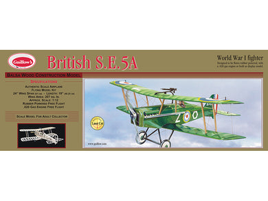 Guillow's 1/12 British SE5-A Laser Cut Model Kit (1)