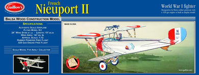 Guillow's 1/12 Nieuport II Laser Cut Model Kit (1)