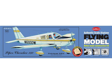 Guillow's 1/20 Piper Cherokee 140 Laser Cut Model Kit (1)