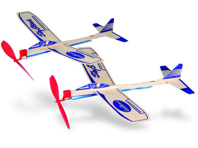 Guillow's Sky Streak - Retro Twin Pack Balsa Glider in Store Display (24)