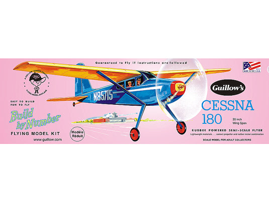 Guillow's Cessna 180 Rubber Powered Model Kit (1)