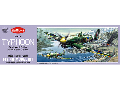 Guillow's 1/28 MK 1B Typhoon Rubber Powered Model Kit (1)