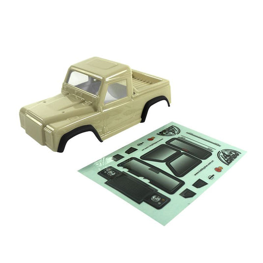 Hobby Plus Defender Lexan Body Painted Mustard