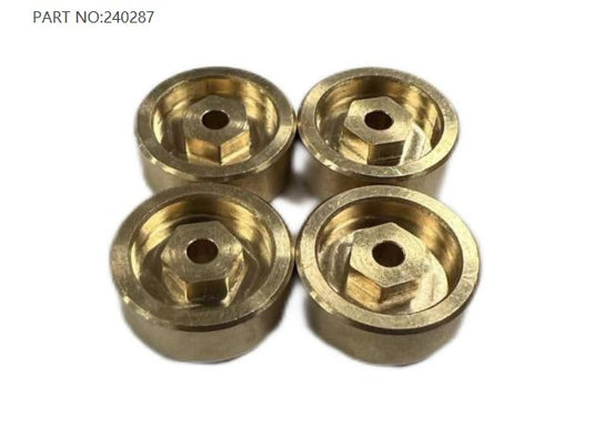 Hobby Plus Optional Machined Brass Wheel Hex (11g)