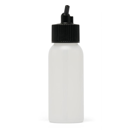 Iwata Big Mouth Airbrush Bottle 2 oz / 60 ml Cylinder With 24 mm Adaptor Cap