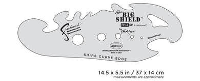 Iwata Artool #7 The Big Shield Freehand Airbrush Template by Gabe McCubbin