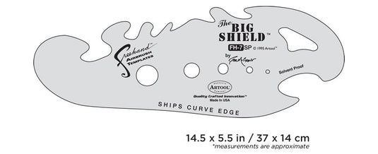 Iwata Artool #7 The Big Shield Freehand Airbrush Template by Gabe McCubbin