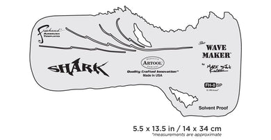 Iwata Artool #8 The Wave Maker Freehand Airbrush Template by Mark 