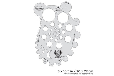 Iwata Artool Blasted FX Circle FXFreehand Airbrush Template by Ryan 