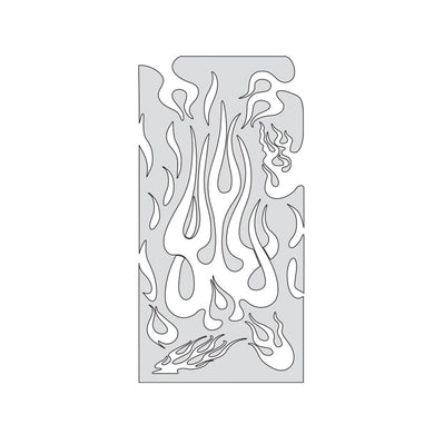 Iwata Artool Flame Master The Medium Freehand Airbrush Template by 