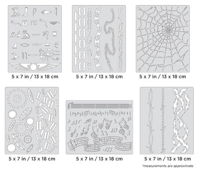 Iwata Artool FX3 Mini Series Freehand Airbrush Template by Craig Fraser