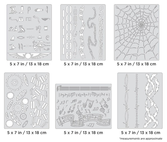 Iwata Artool FX3 Mini Series Freehand Airbrush Template by Craig Fraser