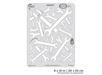 Iwata Artool FX4 Wrenched Freehand Airbrush Template by Craig Fraser