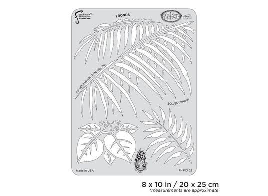 Iwata Artool FX4 Fronds Freehand Airbrush Template by Craig Fraser