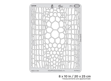 Iwata Artool FX4 Gator Freehand Airbrush Template by Craig Fraser