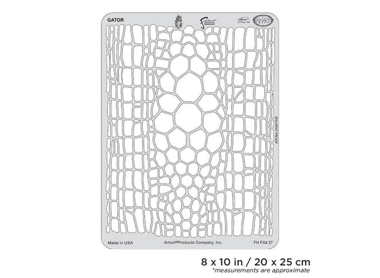 Iwata Artool FX4 Gator Freehand Airbrush Template by Craig Fraser