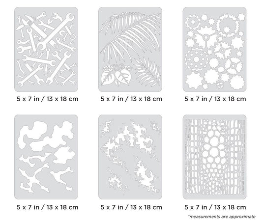 Iwata Artool FX4 Mini Series Set Freehand Airbrush Template by Craig Fraser