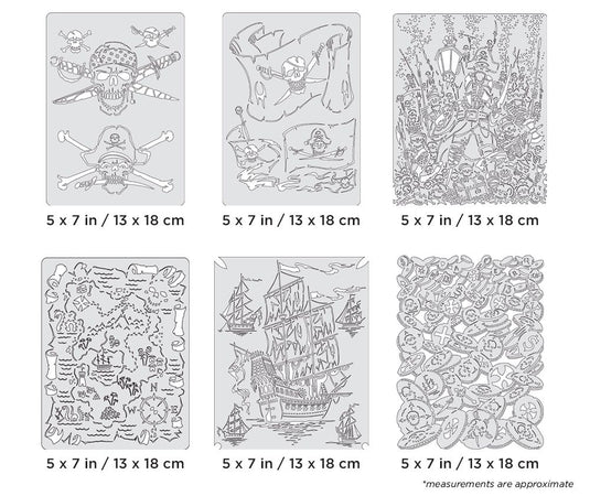 Iwata Artool Piracy Mini Series Set Freehand Airbrush Template by Craig Fraser