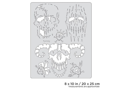 Iwata Artool Curse of Skullmaster Evil-Horde Freehand Airbrush Template by Craig Fraser