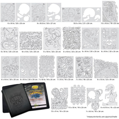 Iwata Artool Skullduggery Set Freehand Airbrush Template by Craig Fraser