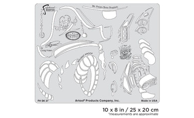 Iwata Artool Wrath of Skullmaster Mr. Potato Bonz Stuph #1 Freehand Airbrush Template by Craig Fraser