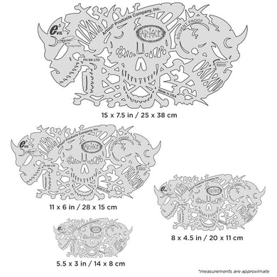 Iwata Artool Evil 3 Freehand Airbrush Template by Craig Fraser